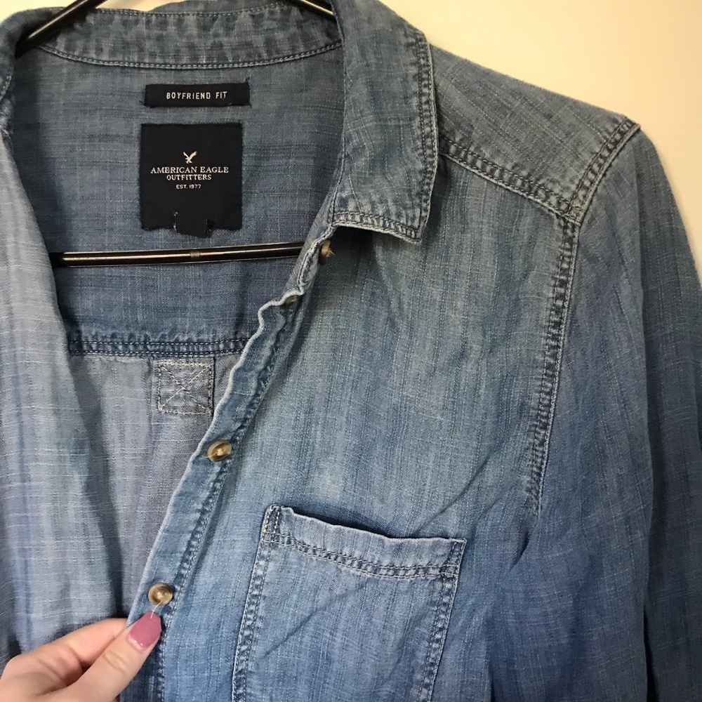 Denim Button-Up - Picture 2 of 4